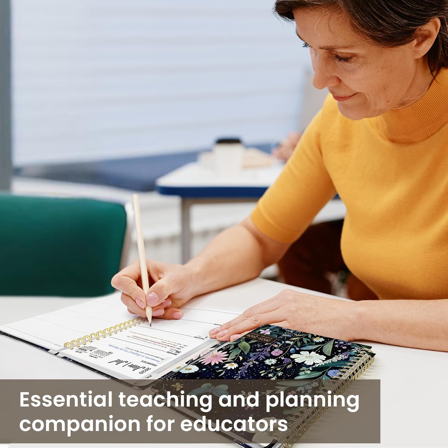 Planner 2025-2026, Monthly and Weekly Calendar Academic Planner (July 2025 - June 2026), Hardcover Student Teacher Planning Agenda Book with Tabs, Perfect for Office School Supplies, A5 (6.3" x 8.5") - Celestial Garden 6.4"x8.5" Academic Planner Q-Celestial Garden image 7 of 7 B0F7LPZXF2