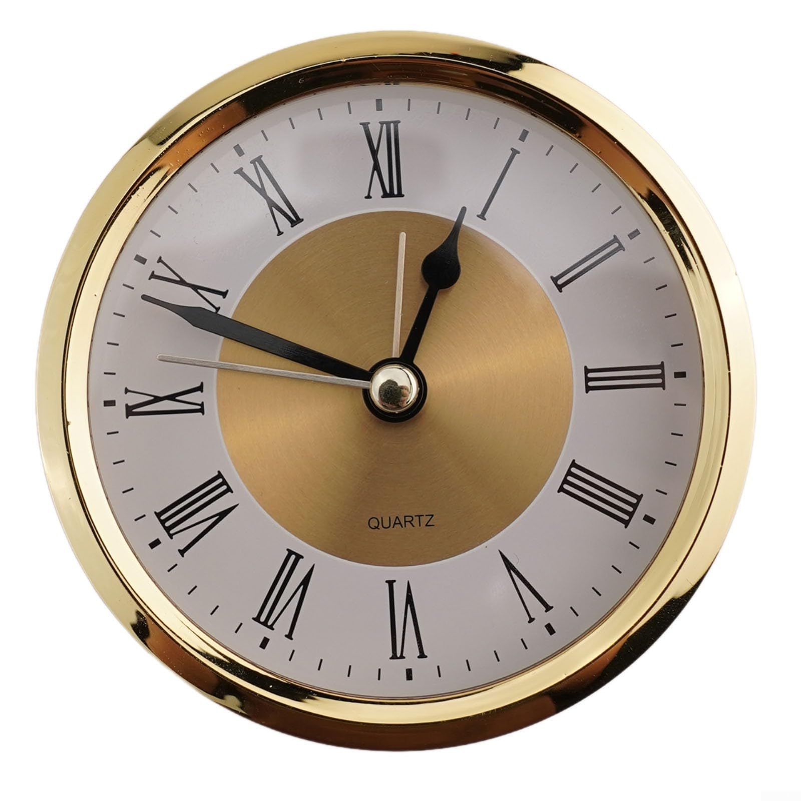 Outils DIY Horloge s 89 mm avec Chiffres Arabes dorés et Cadran Blanc pour remplacer Les Anciens mouvements d'horloge