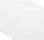 PATIKIL 12x12" Canvas Boards for Painting, 6 Pack 100% Cotton Square Triple Primed Stretched Blank Art Canvas Panel Bulk Thin for Acrylic, Oil, Tempera Paints, White