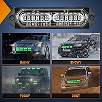Vista 7 de Nilight - Juego de 8 luces estroboscópicas LED de 12 luces de 12V/24V - Luces de emergencia para montaje en superficie, ultradelgadas, con función