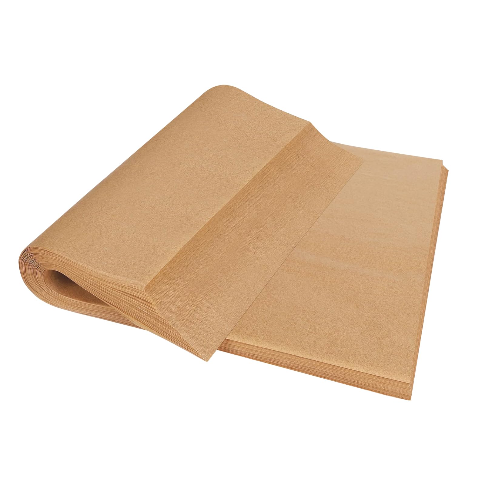 500 hojas de papel pergamino de 12 x 16 pulgadas, papel pergamino sin blanquear para hornear, hojas de pergamino precortadas antiadherentes para hornear, asar y freír al vapor