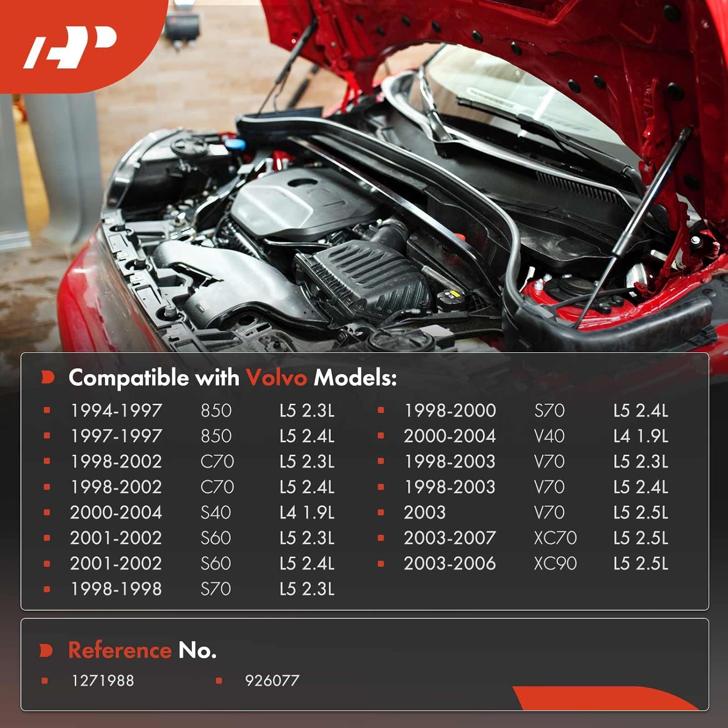 A-Premium Engine Crankcase Vent Valve Oil Separator Compatible with Volvo XC90 2003-2006, S60 2001-2002, XC70 2003-2007, C70 1998-2002, S40 2000-2004, 850 1994-1997, S70 1998-2000, V40 2000-2004, V70