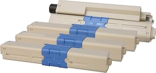 TONER EXPERTE® C301 C321 MC332 MC342 4 Toner Cartridges compatible for Oki C301dn C321dn MC332dn MC342dn MC342dnw MC342dw MC342w | 44973536 2200 Pages 44973535 44973534 44973533 1500 Pages