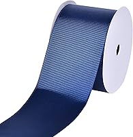 Vista 44 de Rollo de cinta de grogrén sólido YAMA de 5/8 pulgadas - 25 yardas para cintas de envolver regalos, blanco