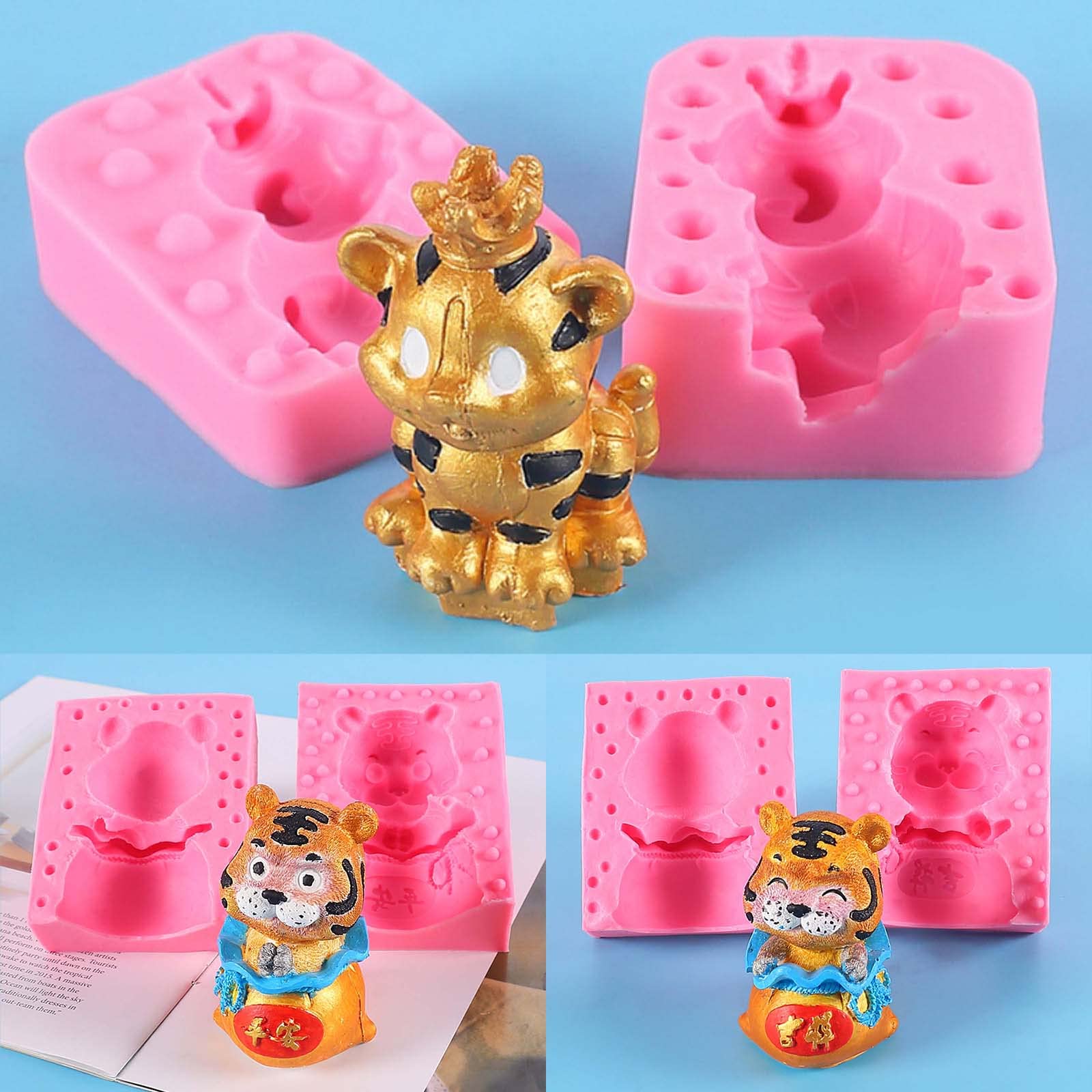 Moldes de fondant en forma de 3D, moldes de chocolate, decoración de pasteles, regalos para los amantes de la repostería