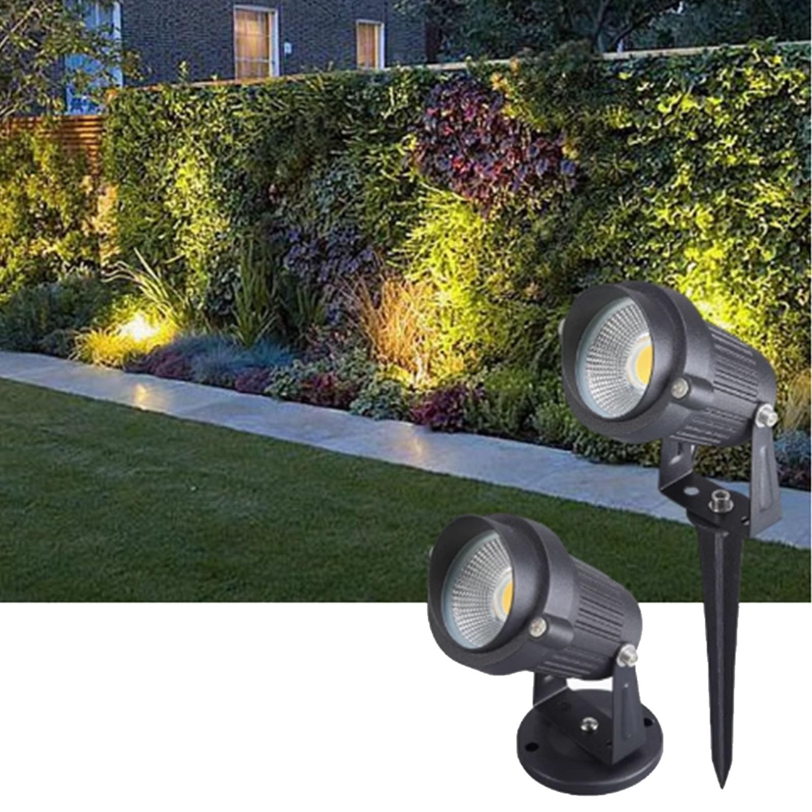 Éclairage de paysage LED étanche IP65, spot rond de cour pour sublimer vos arbres de nuit