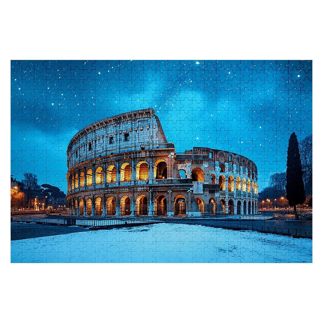 Puzzle dla dorosłych 1500, układanki krajobrazowe, 1500 sztuk, dla dorosłych, niemożliwy drewniany Rzym, klasyczna, wymagająca gra logiczna do dekompresji, prezenty dla kobiet - 1975