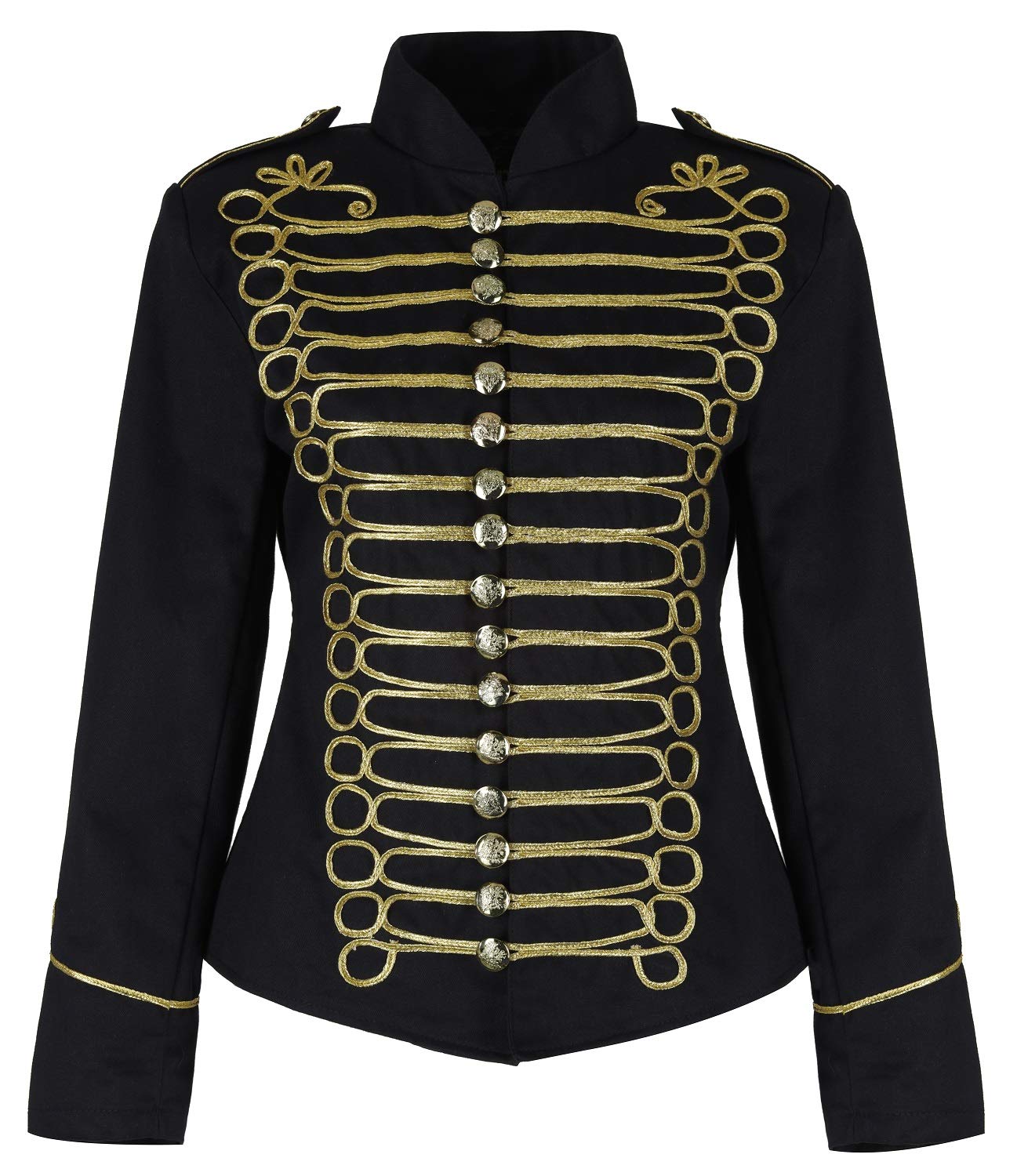 Ro RoxLadies Emo Punk Goth Napoleon Military Drummer Parade Jacket
