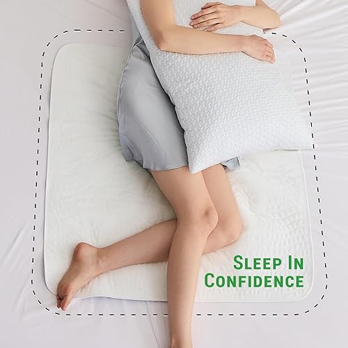 Miniatura 2 de Gogreen Almohadillas impermeables reutilizables, 4 capas de gran absorción y almohadillas acolchadas lavables para niños, adultos, ancianos y