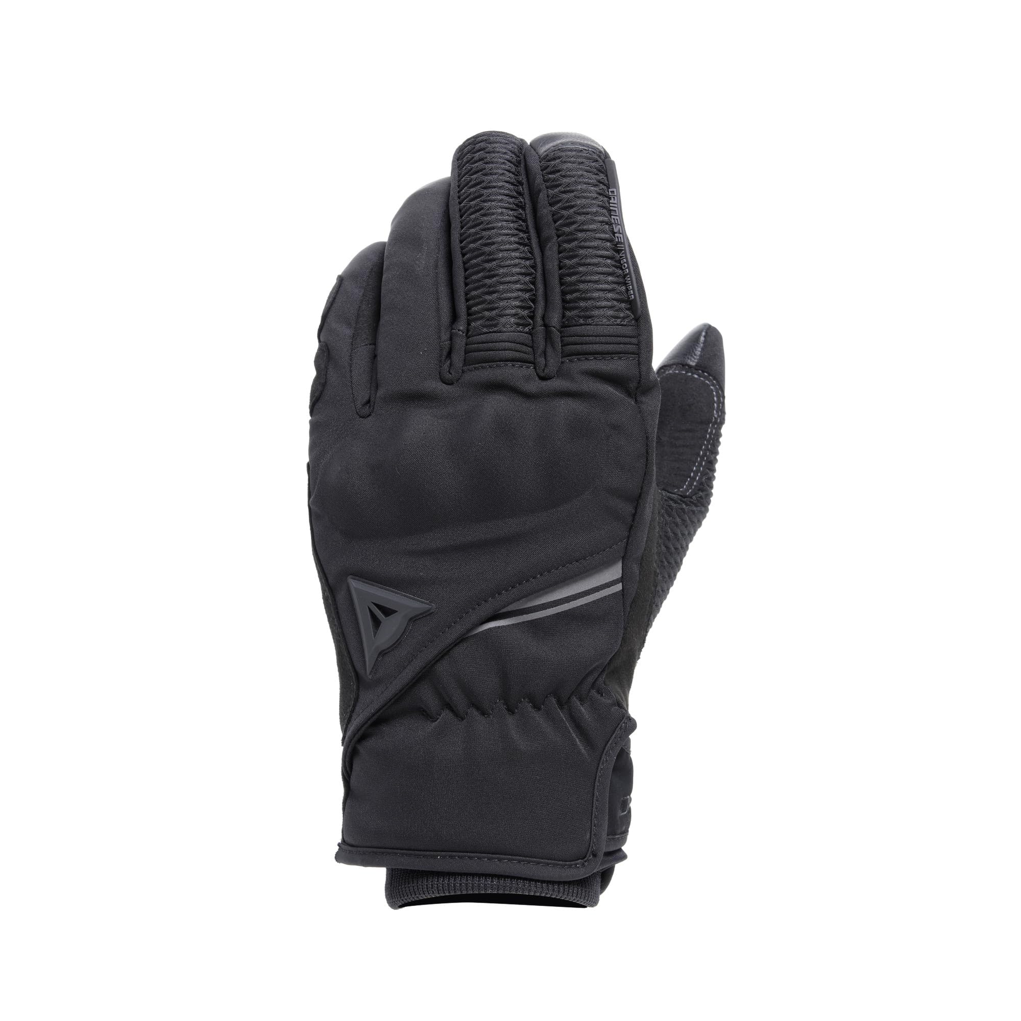 Dainese - Trento D-Dry® Gloves, Winter Motorcycle Gloves, Waterproof, with Knuckle Protectors, Men, Black/Black, XL