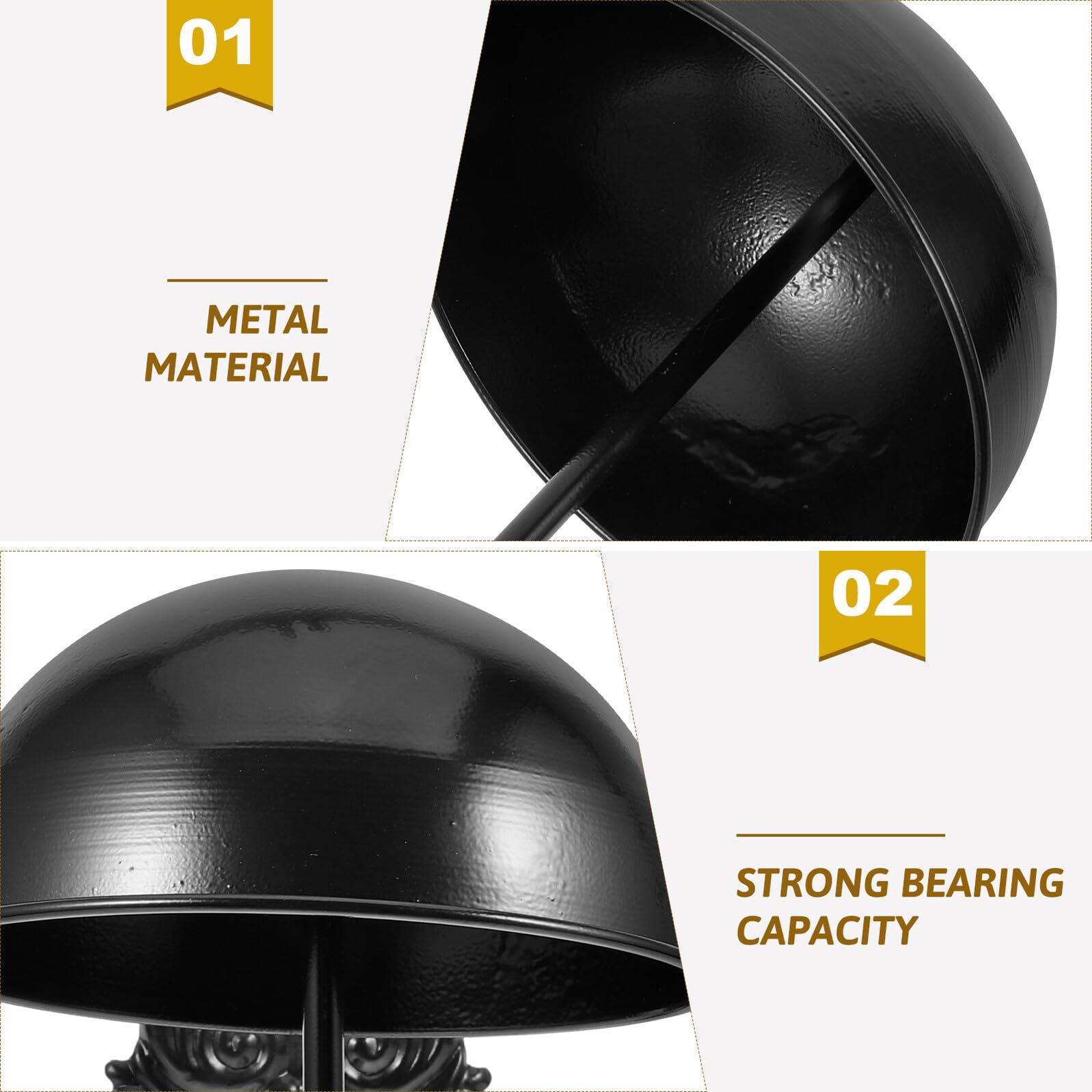 STOBAZA Organizador de Gorras de Béisbol de Metal Negro para Pared, Soporte Fuerte de Almacenamiento y Exhibición Adecuado para Tiendas y Supermercados