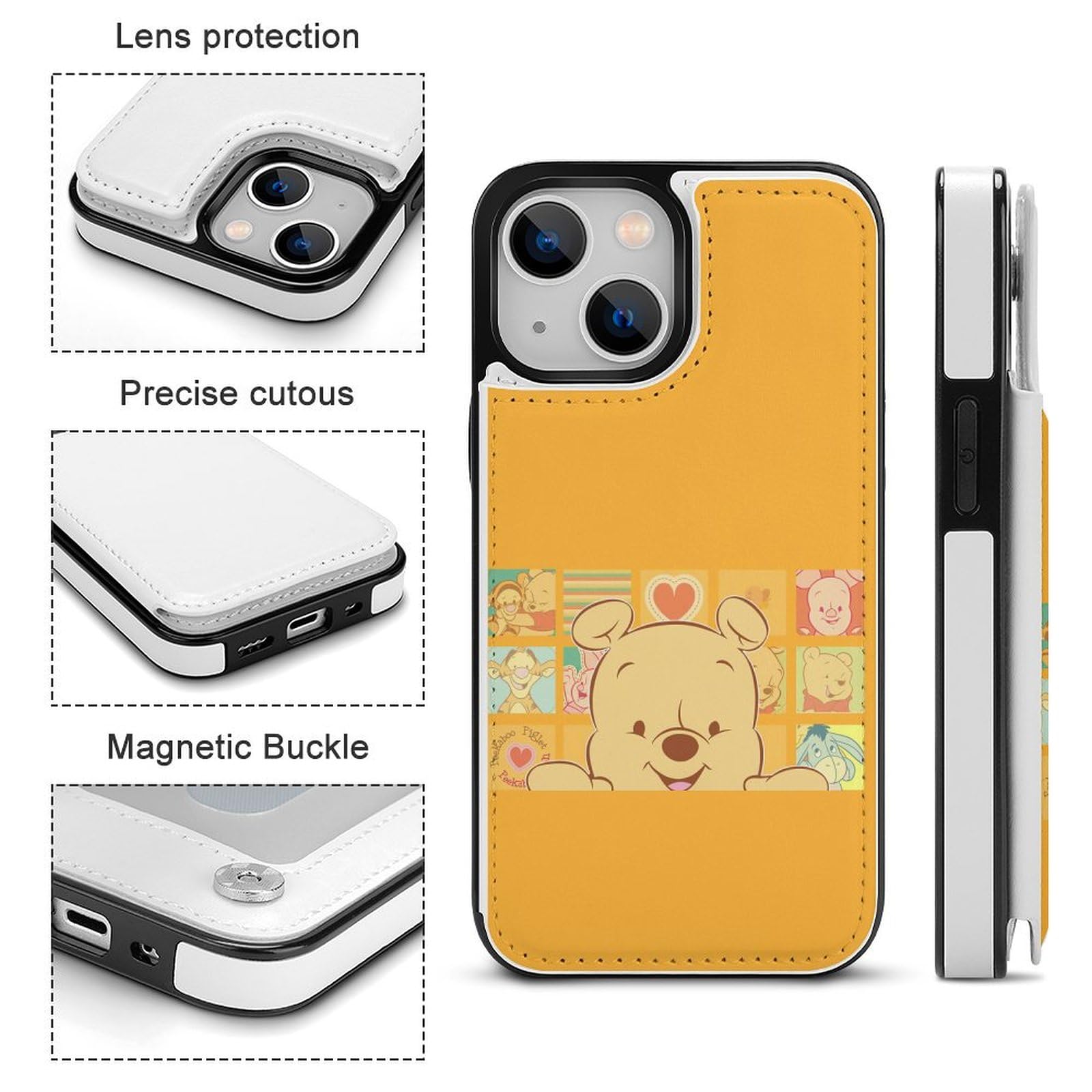 Amazon.co.jp: くまのプーさん iPhone 13 ケース 手帳型 スマホケース
