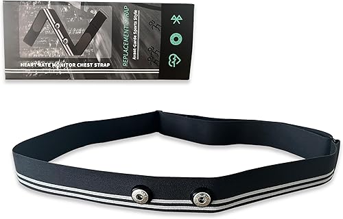 Correa de repuesto para monitor de frecuencia cardíaca compatible con Polar Garmin Tickr Wahoo Coospo - Reemplazo de la correa del monitor de