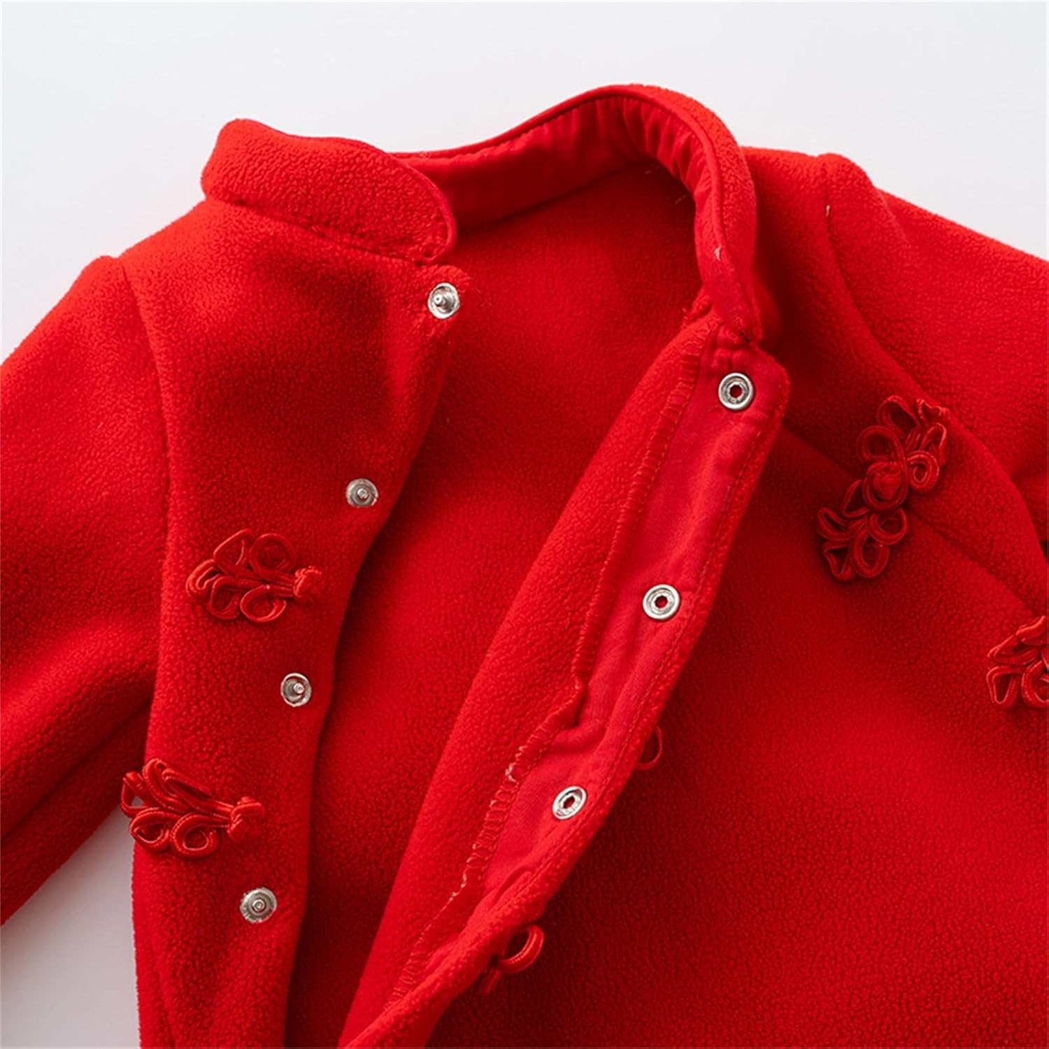 Boys Chinese Tang Suit Jumpsuit Baby Infant Newborn Cotton Fleece Clothes Cute Print Outfits Thick Warm Outwear Coats