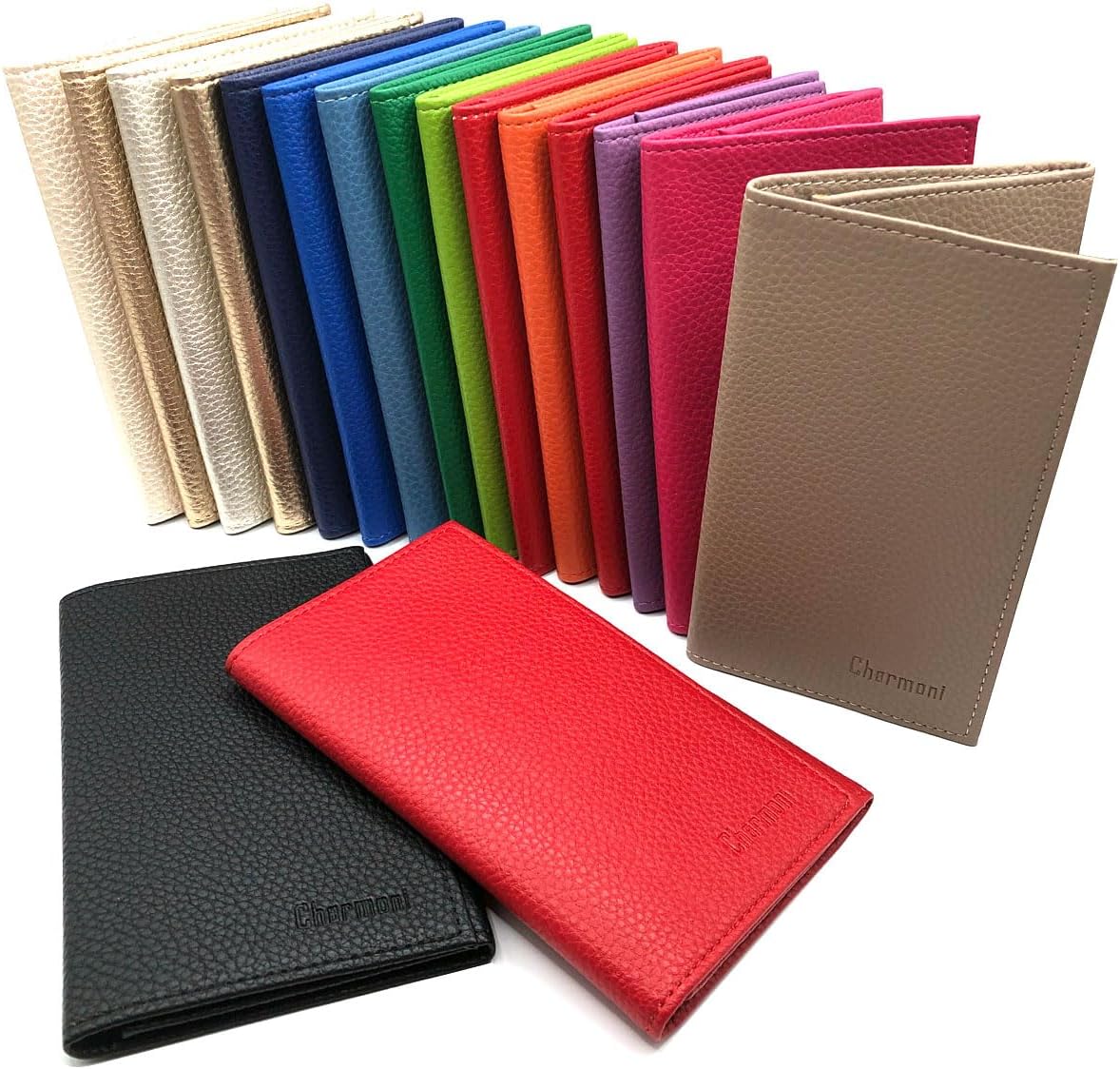 Car Document Holder – 3-Fold Shape – Driving Licence Wallet – Car ID Card Insurance – Leather – 14.5 x 9 cm, Grained Taro Mauve, Taille unique, Classic