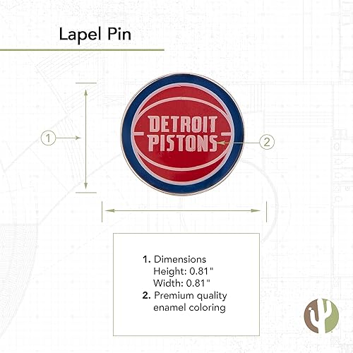 Vista 43 de Desert Cactus NBA Lapel Pin National Basketball Association Eastern Team Decorative Collectible Accessory Enamel Metal