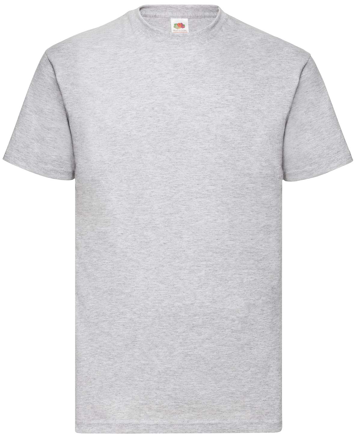 Fruit of the Loom Men's Short-Sleeved T-Shirt - Grey - Large