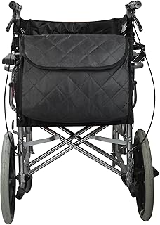 Rollstuhltasche, Rollstuhl-Rucksack für die meisten elektrischen, manuellen Rollstühle oder Elektromobile, große Tragetasche zum Aufhängen auf der Rückseite, für Handicap, Senioren (schwarz)