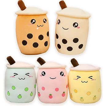 AMOZO Bubble Tea Kuscheltier Pl schtier Boba Tee S e Kissen Plushie XXL Soft Pl sch Kissen Puppe Kinderspielzeug Coffee35cm