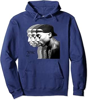 Amazon.com: Tupac Tupac Repeat Pullover Hoodie ,Blue ,Small