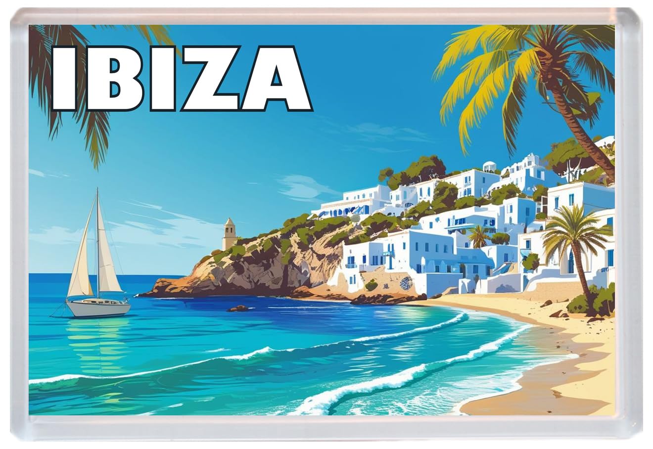 Ibiza - Jumbo Artistic Fridge Magnet 96 x 67mm BBSM1746