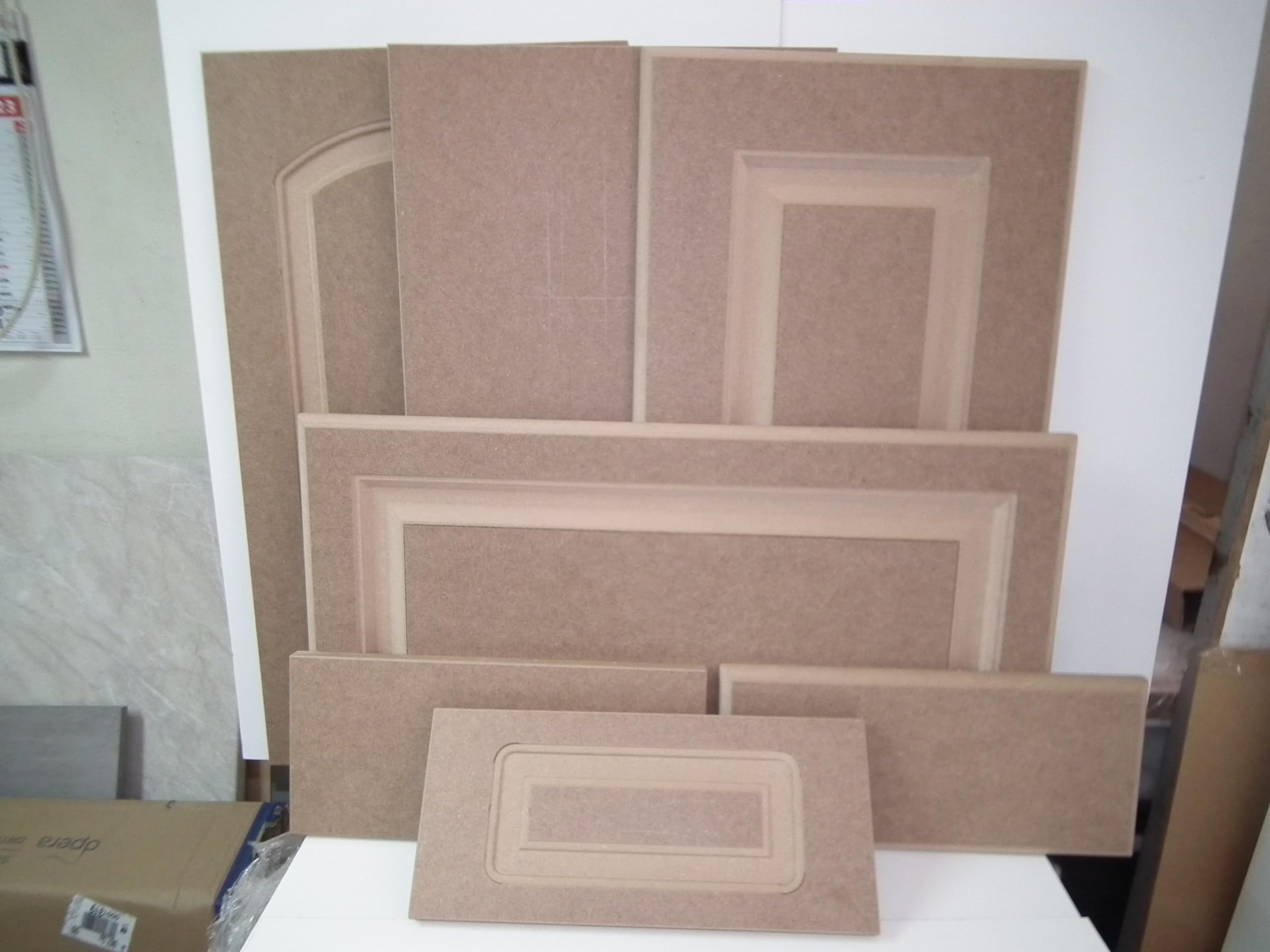 Ante cucina in mdf Grezze con schienali RETROFINITE vari misure e modelli (LINDA FASCIA LARGA, H 71,6 X L 44,6)
