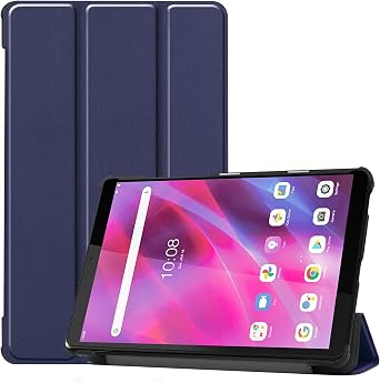 Lenovo Tab M8 3rd Gen Case Gosento Lightweight Thin Tri-Fold Stand Case PU Leather Lenovo Tab M8 2021 TB-8506F Cover Blue