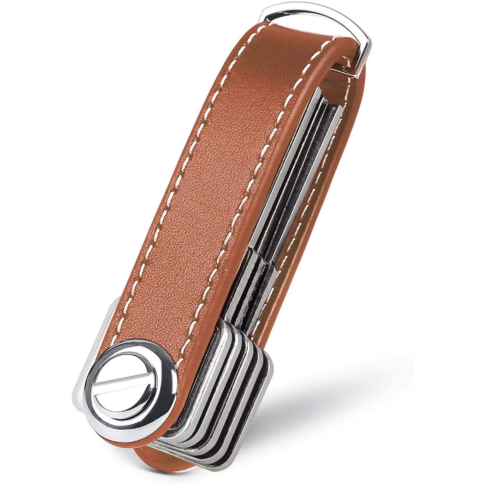 flintronic Key Organizer | Schlüsselanhänger Echtes Leder | Pocket Smart Key Holder mit Stilvoller,Funktionaler und Praktischer Geschenkbox (für 7-9 Mehrfachschlüssel)