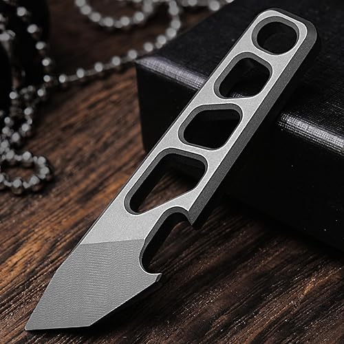 Miniatura 8 de EDC - Mini llavero con barra de palanca, herramientas EDC de titanio, función de abrebotellas portátil, multiherramienta portátil, transporte