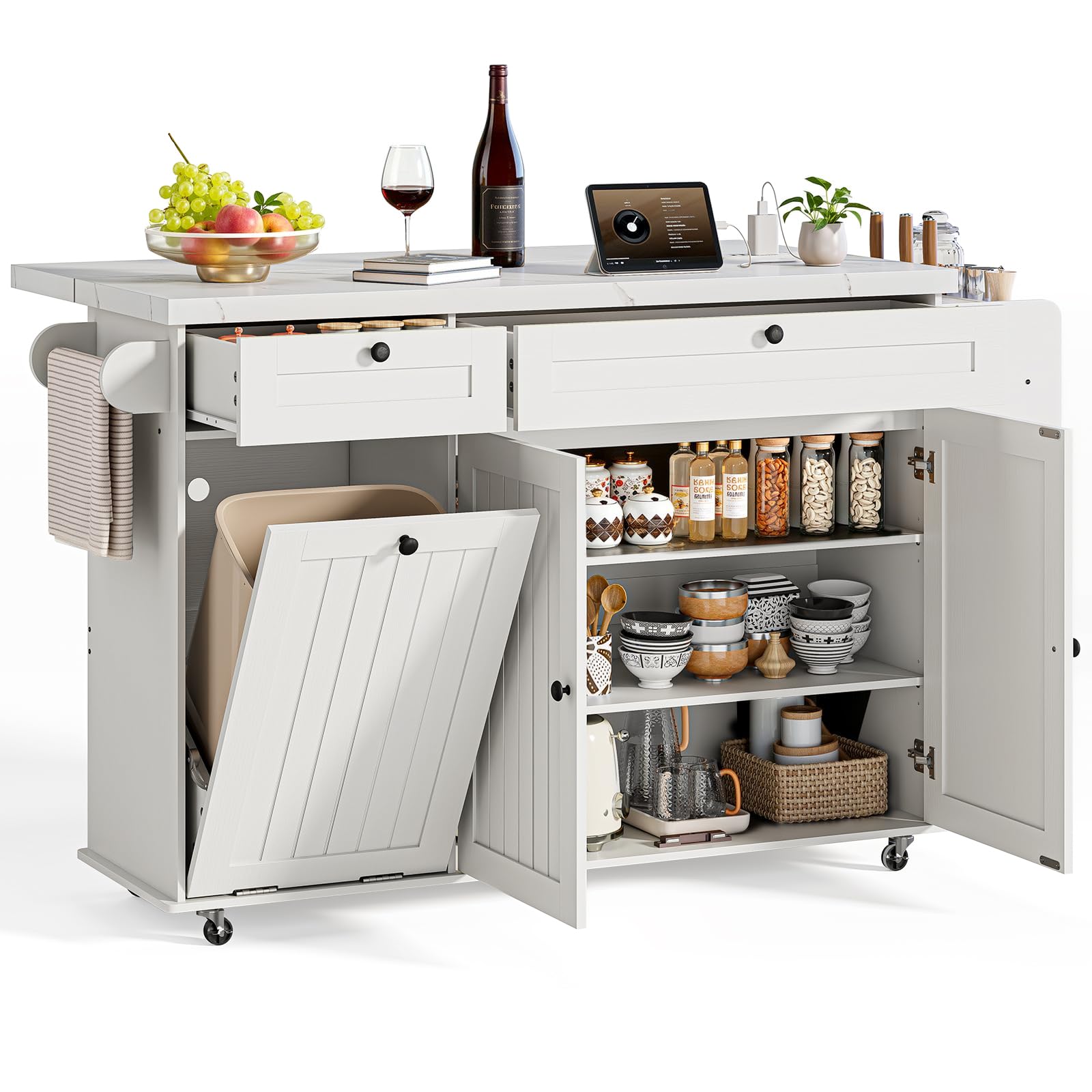 ONBRILL 60" Kitchen Island