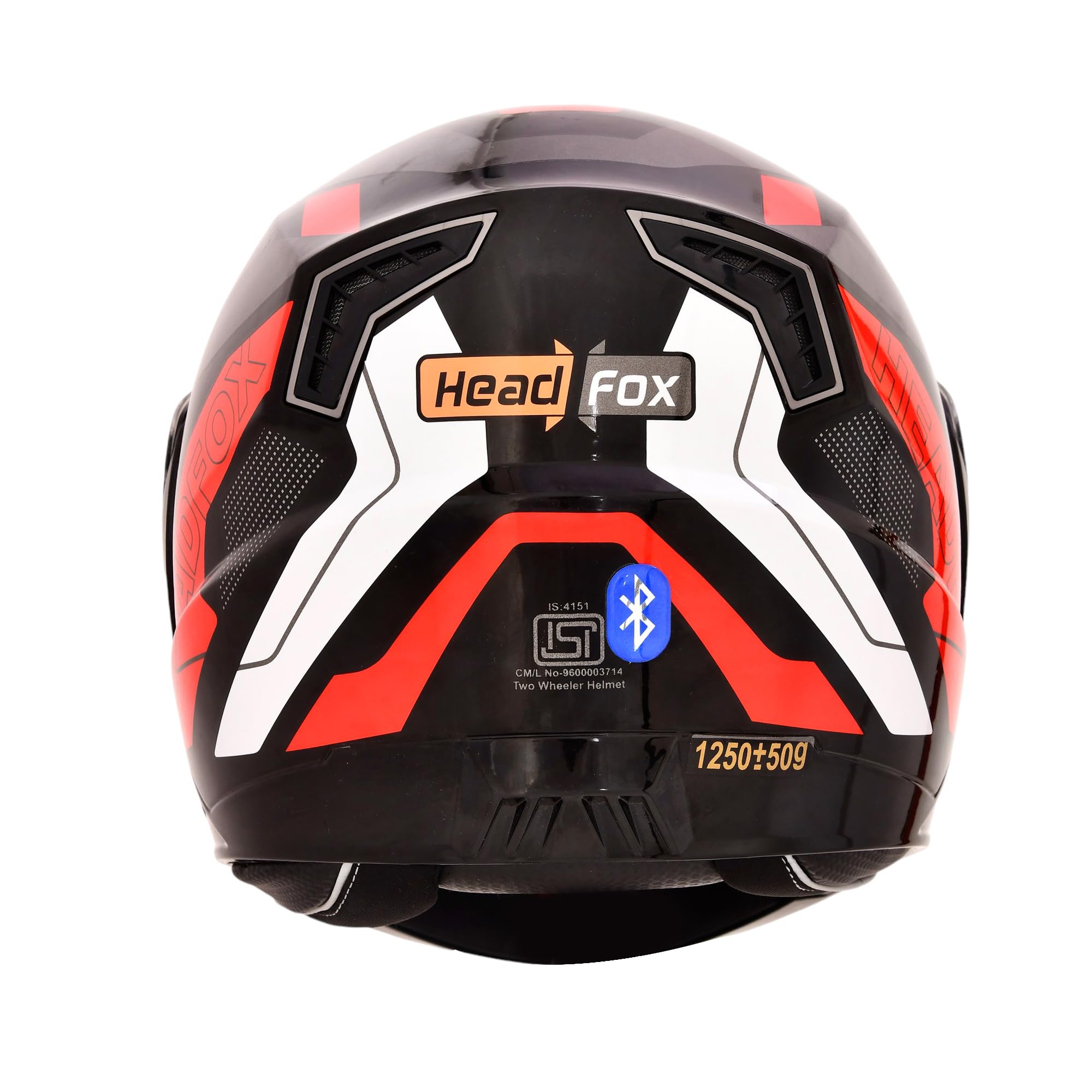 HeadFox| N2 Gloss Air 7 Smart Bluetooth Helmet with Hands Free Calls, Music , GPS & Voice | Asst. Road DV | Dual Visor Protection for Men and Women (R...