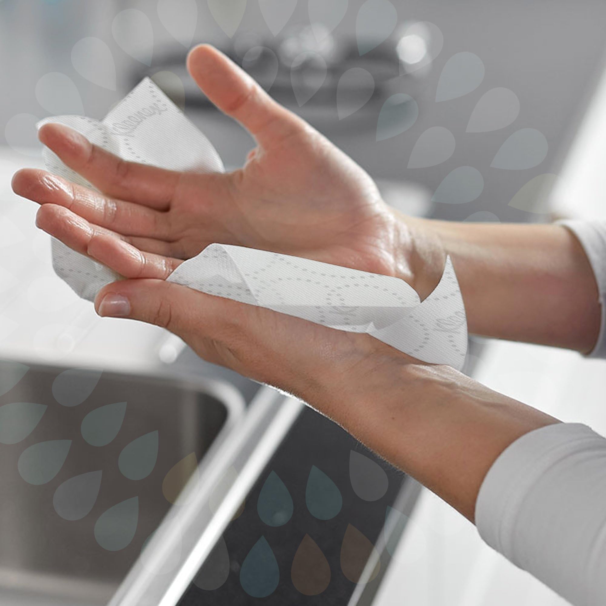 Kleenex Asciugamani intercalati bianchi 6789, 2 veli, Con spessore rinforzato e Certificazione FSC, 15 confezioni da 186 strappi (tot. 2790)