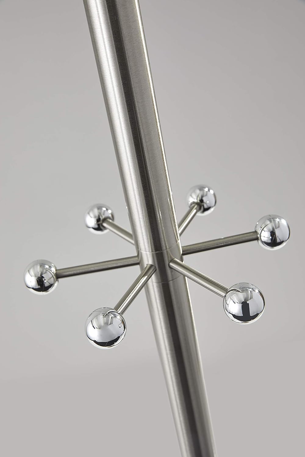 Adesso WK2036-22 Evergreen Coat Racks, Satin, Brushed Steel : Home & Kitchen