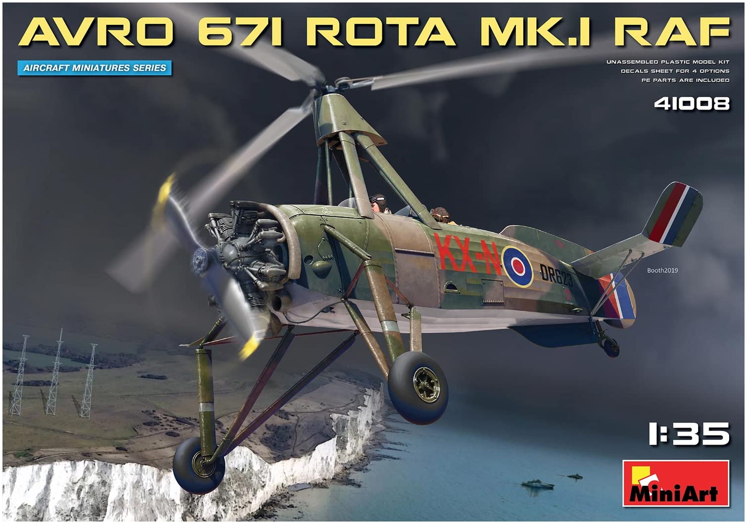 Miniart MA41008 Modellino Veicolo da Guerra In Plastica da Montare, Avro 671 Rota Mk.I Raf, Scala 1:35