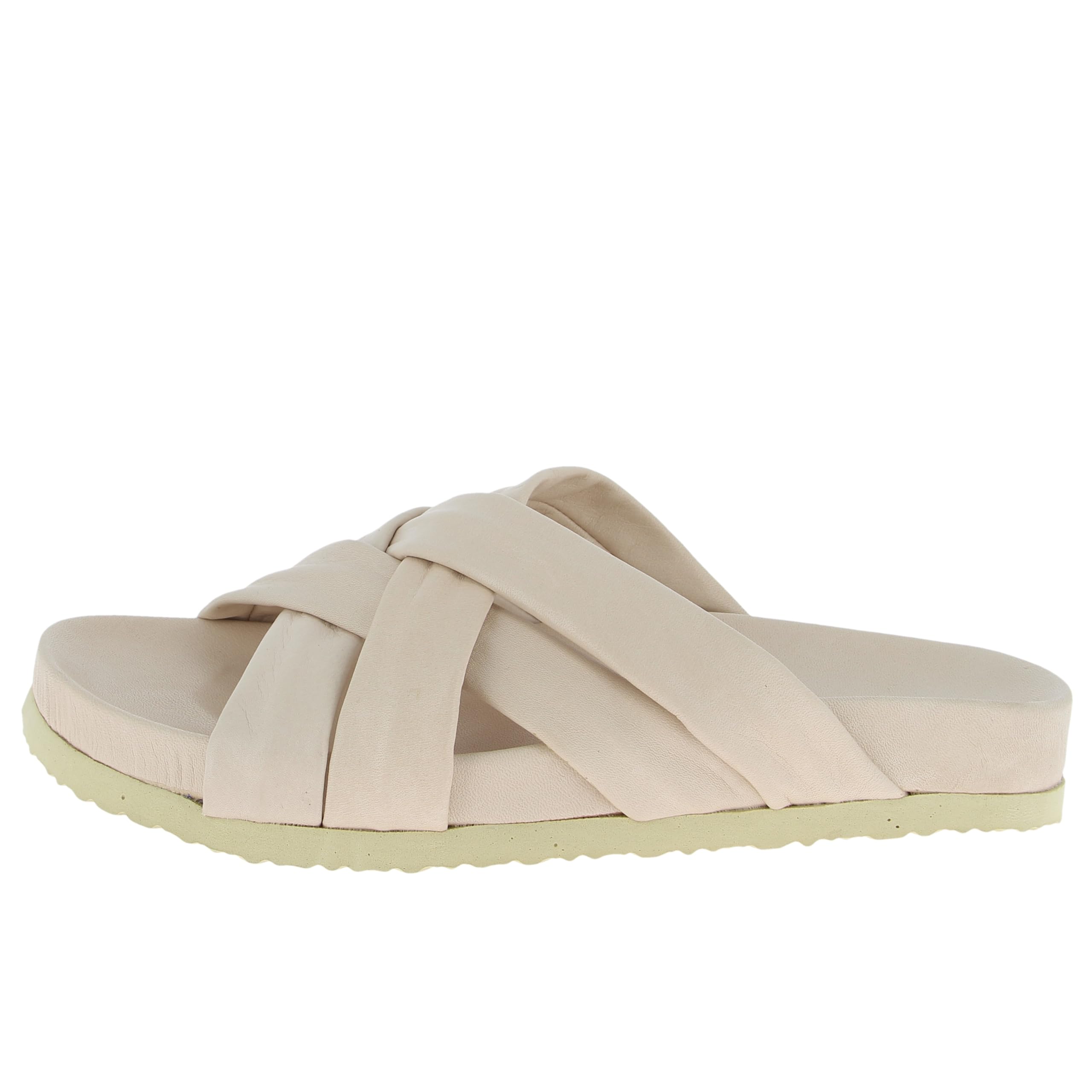 Andrea Conti Women's Mules Flat Slippers, Cream, 40 EU, Cream, 8 UK
