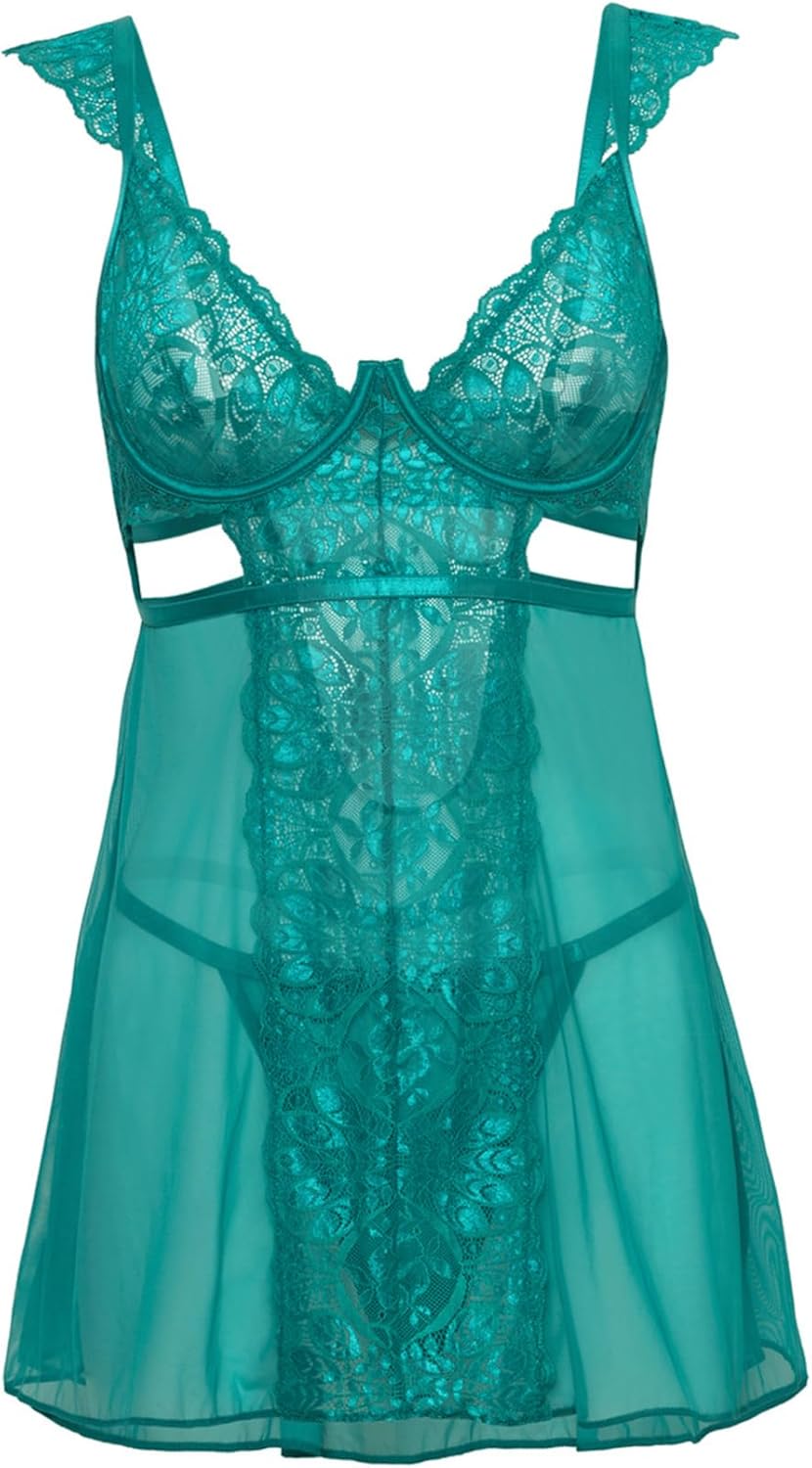 Oh là là Chéri Women's Farah Sheer Babydoll 75-11929
