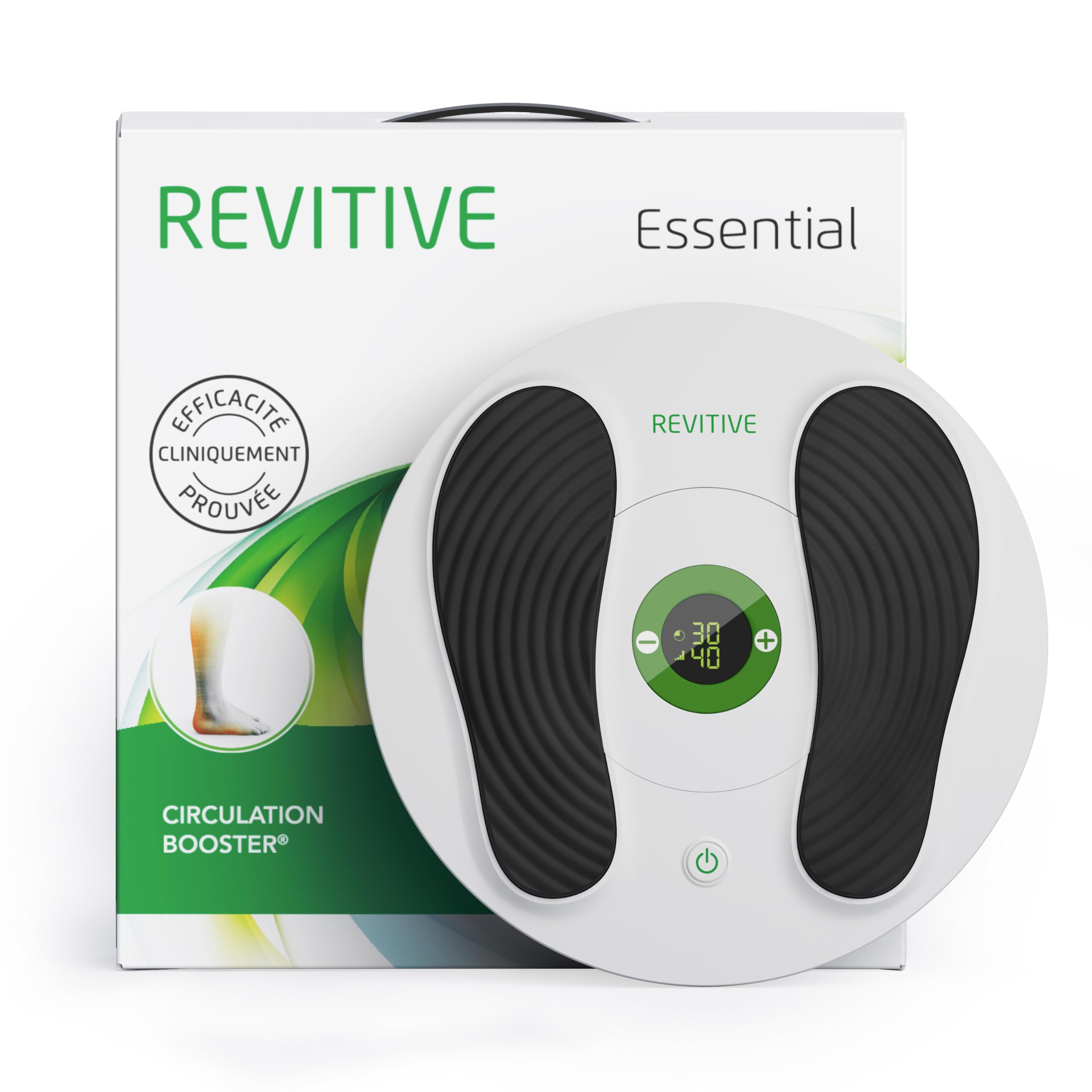 Revitive Essential stimulateur circulatoire - Soulagement sans médicaments des douleurs des jambes et des pieds