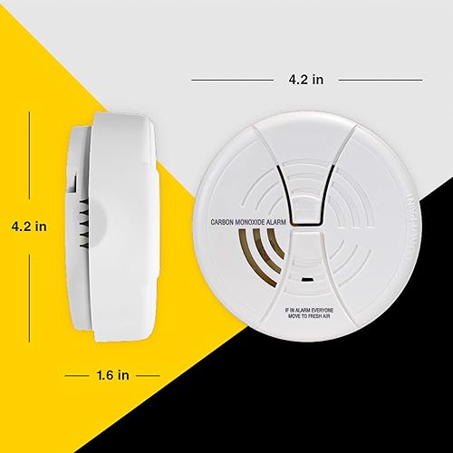 Miniatura 3 de FIRST ALERT CO250B Family Gard Basics - Alarma de monóxido de carbono, paquete de 4 unidades  Detector de monóxido de carbono a pilas, color blanco