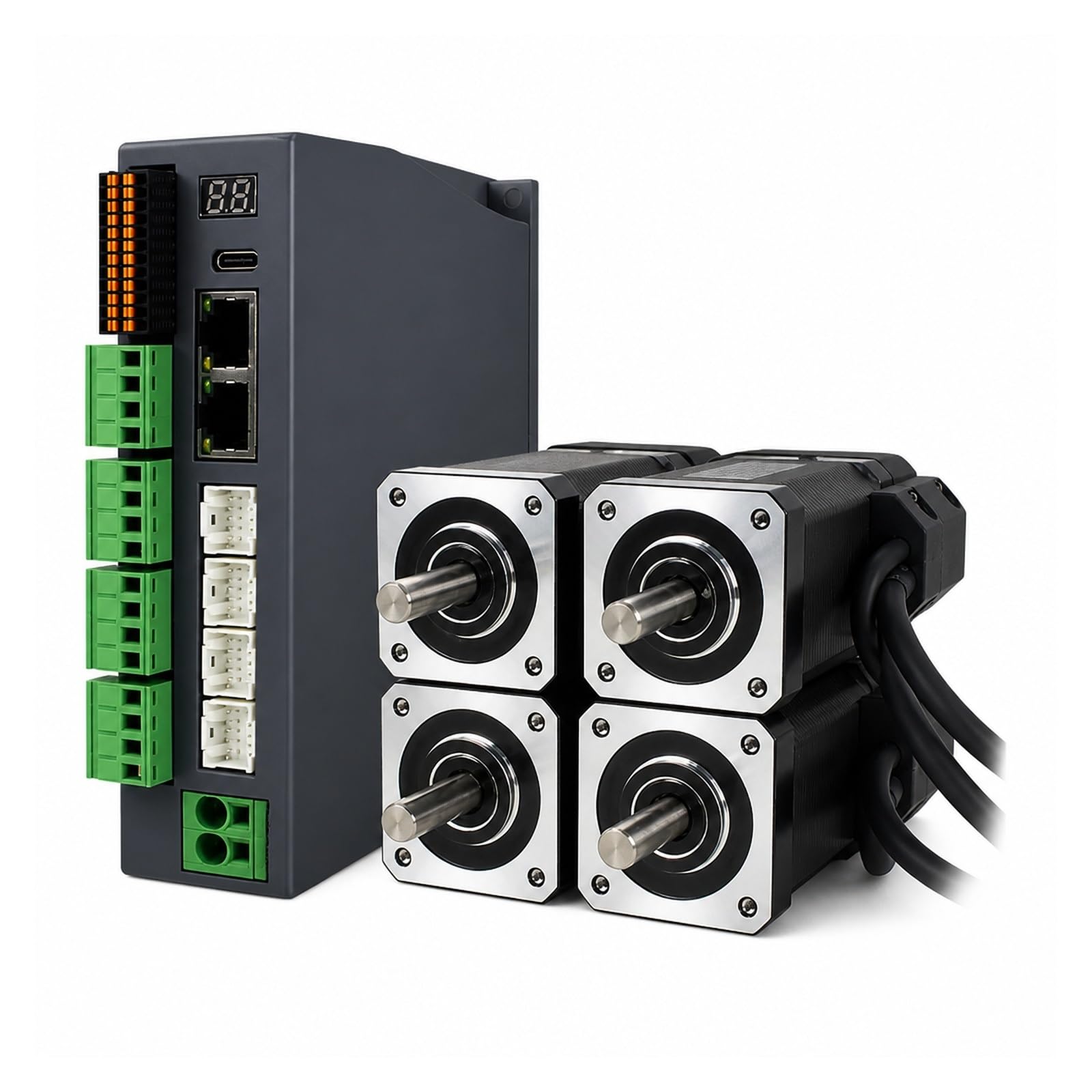 Śruba Kulowa, 4-osiowy Silnik Krokowy Nema17 EtherCAT Z Zamkniętą Pętlą Ze Sterownikiem CL57 do Maszyny CNC
