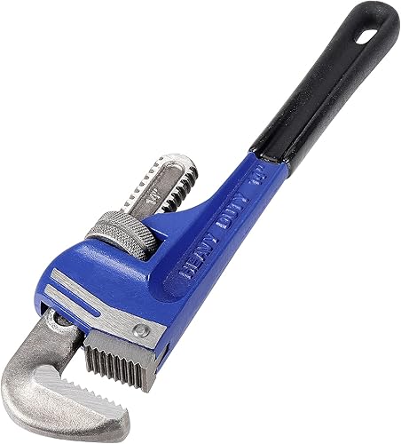 Miniatura 4 de JOIKIT Juego de 4 llaves de tubería de 8, 10, 14, 18 pulgadas, juego de llaves de plomería ajustables de hierro fundido tratado térmicamente con