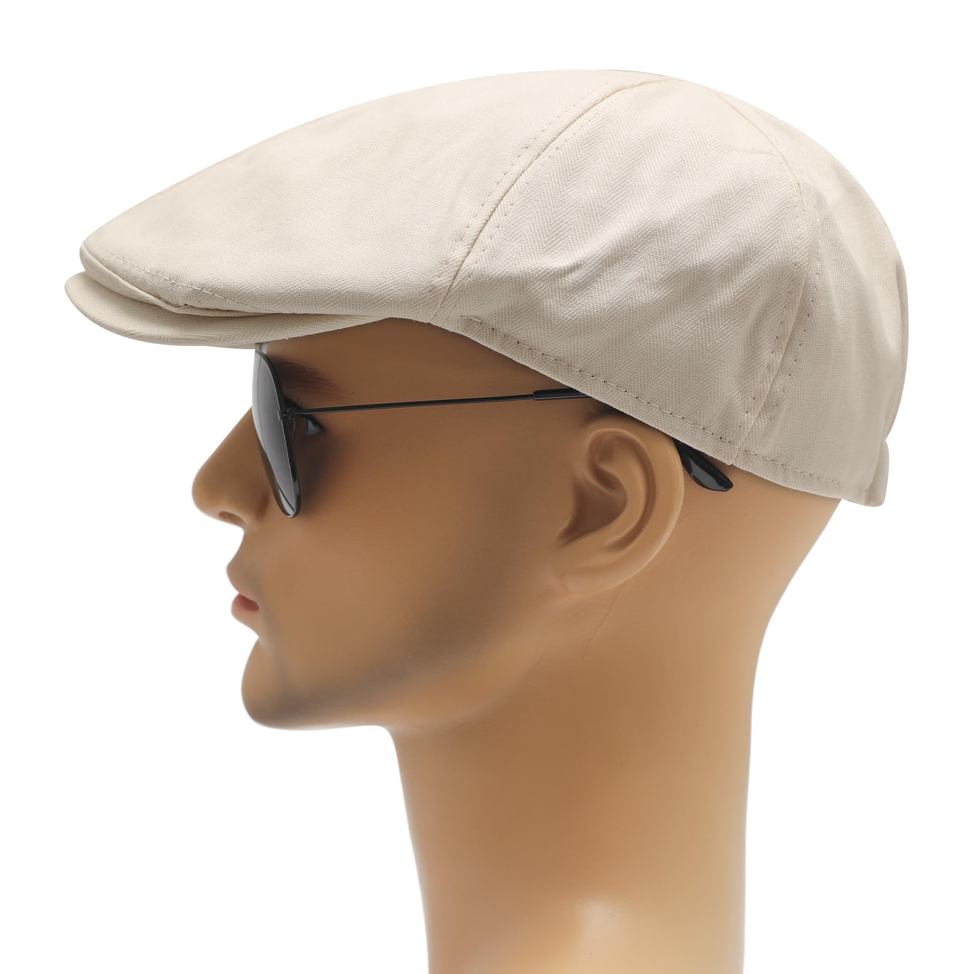 ZLYC Summer Ivy Casquette Plate en Coton pour Homme