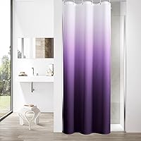 Vista 44 de MitoVilla - Cortina de ducha de tela de nido de abeja burdeos, cortinas de ducha con textura de nido de abeja modernas para decoración de lujo