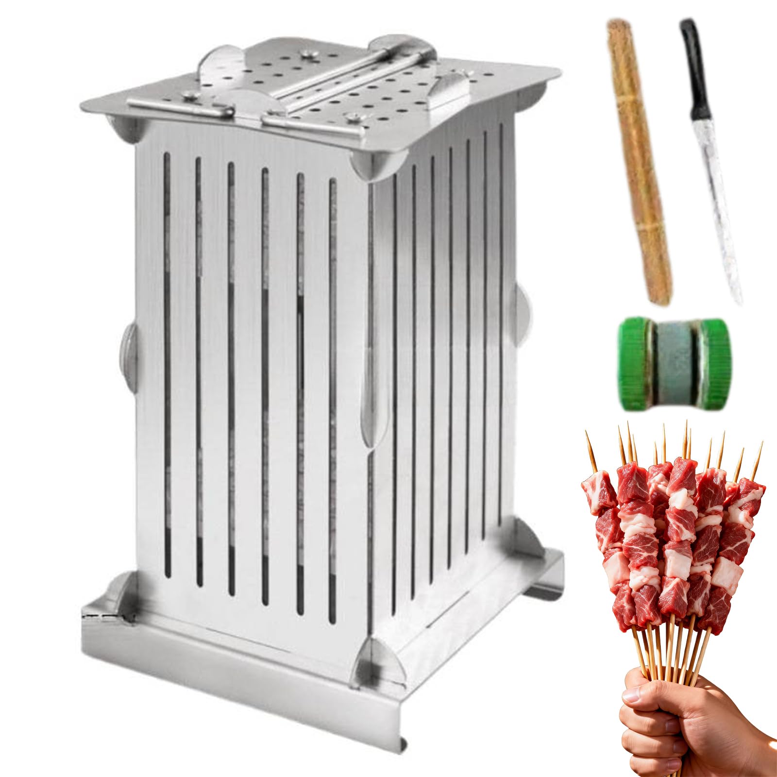 Boîte de fabrication de kebab en acier pour vos barbecues et grillades en famille