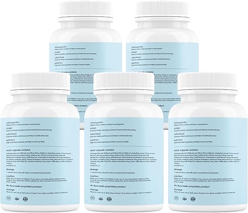 Miniatura 9 de Mars Surgemax Cápsulas naturales con Shilajit y Safed Musli  Apoya la energía, la fuerza y la inmunidad  para un estilo de vida activo  300 cápsulas