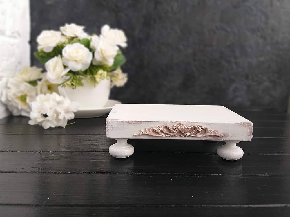 Handmade Farmhouse Mug Riser Small Wood Riser Pedestal Riser Stand