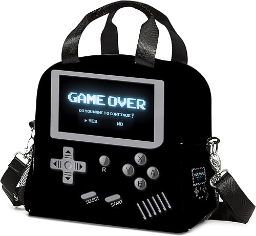 Miniatura 14 de Bolsa de almuerzo reutilizable con aislamiento térmico de gran capacidad para niños y niñas, bolsa enfriadora impermeable con correa ajustable para