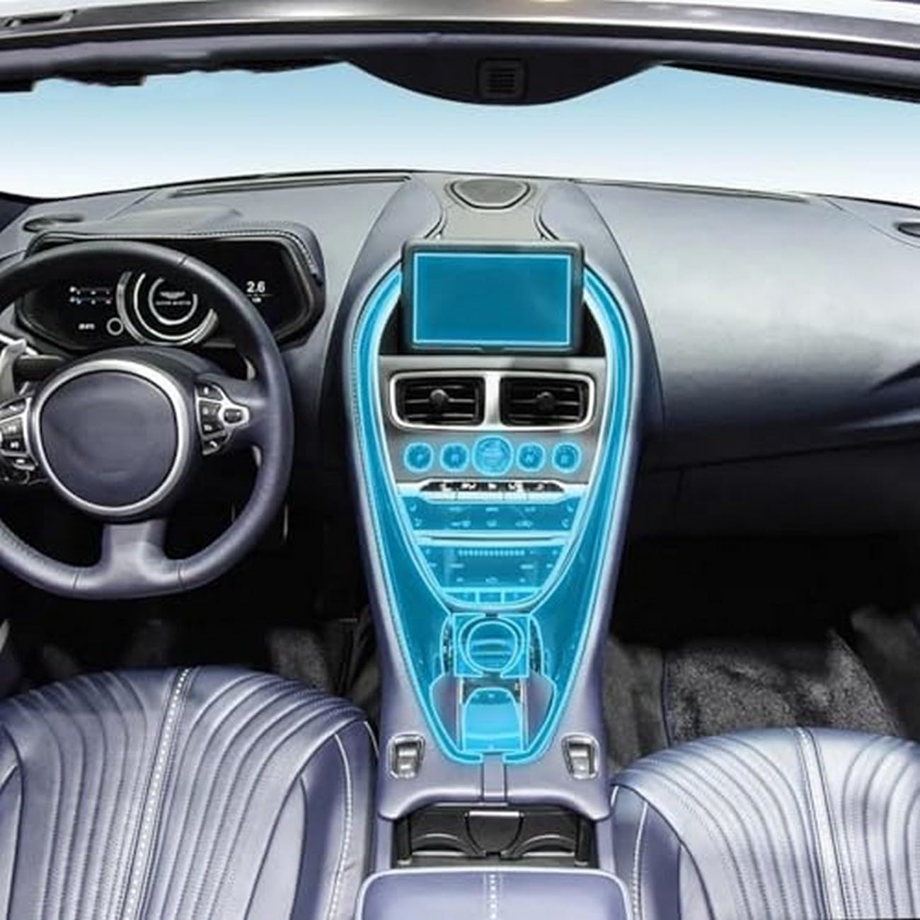 Película protectora TPU para consola de Aston Martin DB11 y DBS 2017-2025