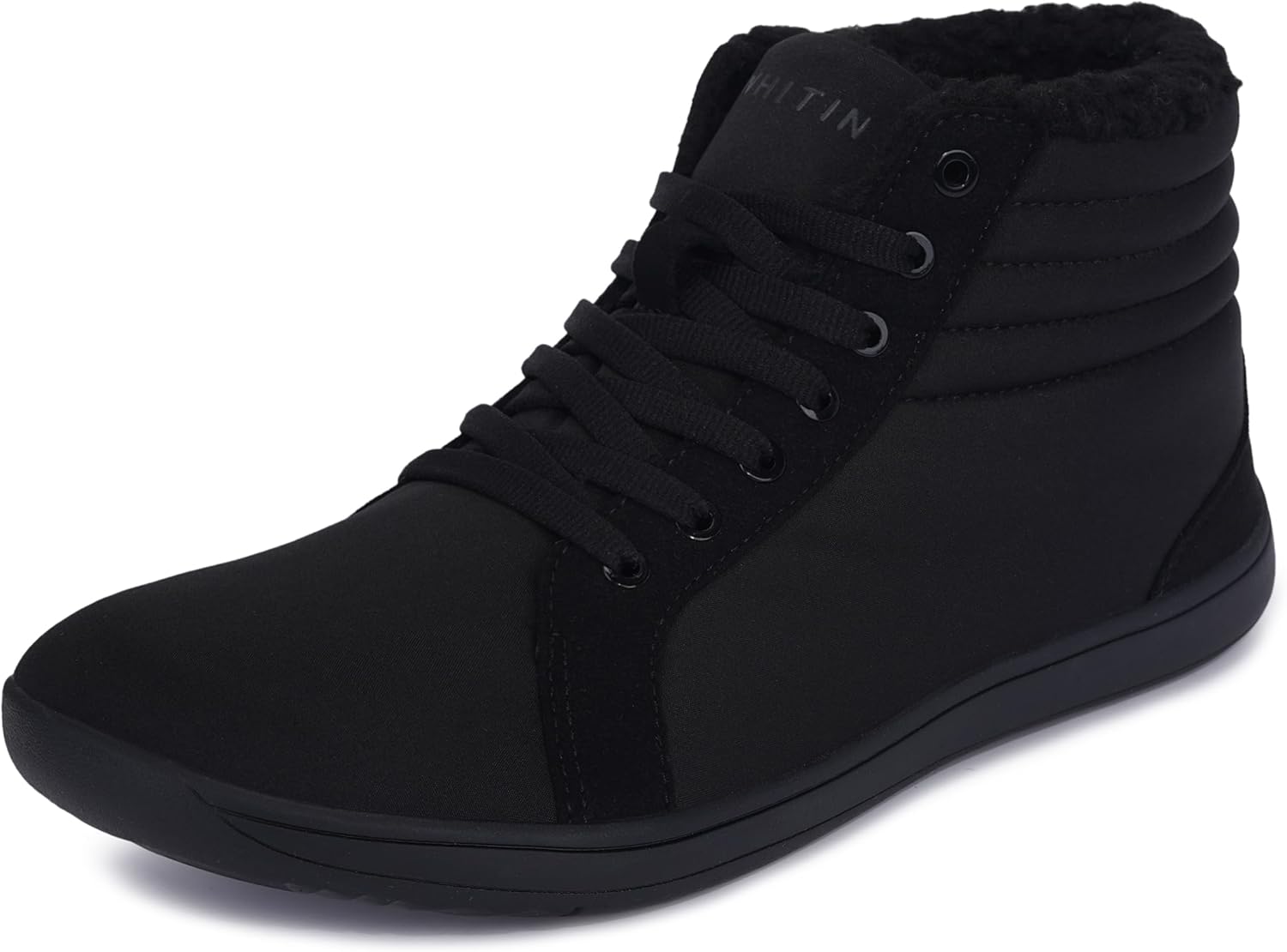 WHITIN Men’s Wide Winter Barefoot Shoes | Hi-top Minimalist Sneakers | Zero Drop Sole | Optimal Warmth & Protection