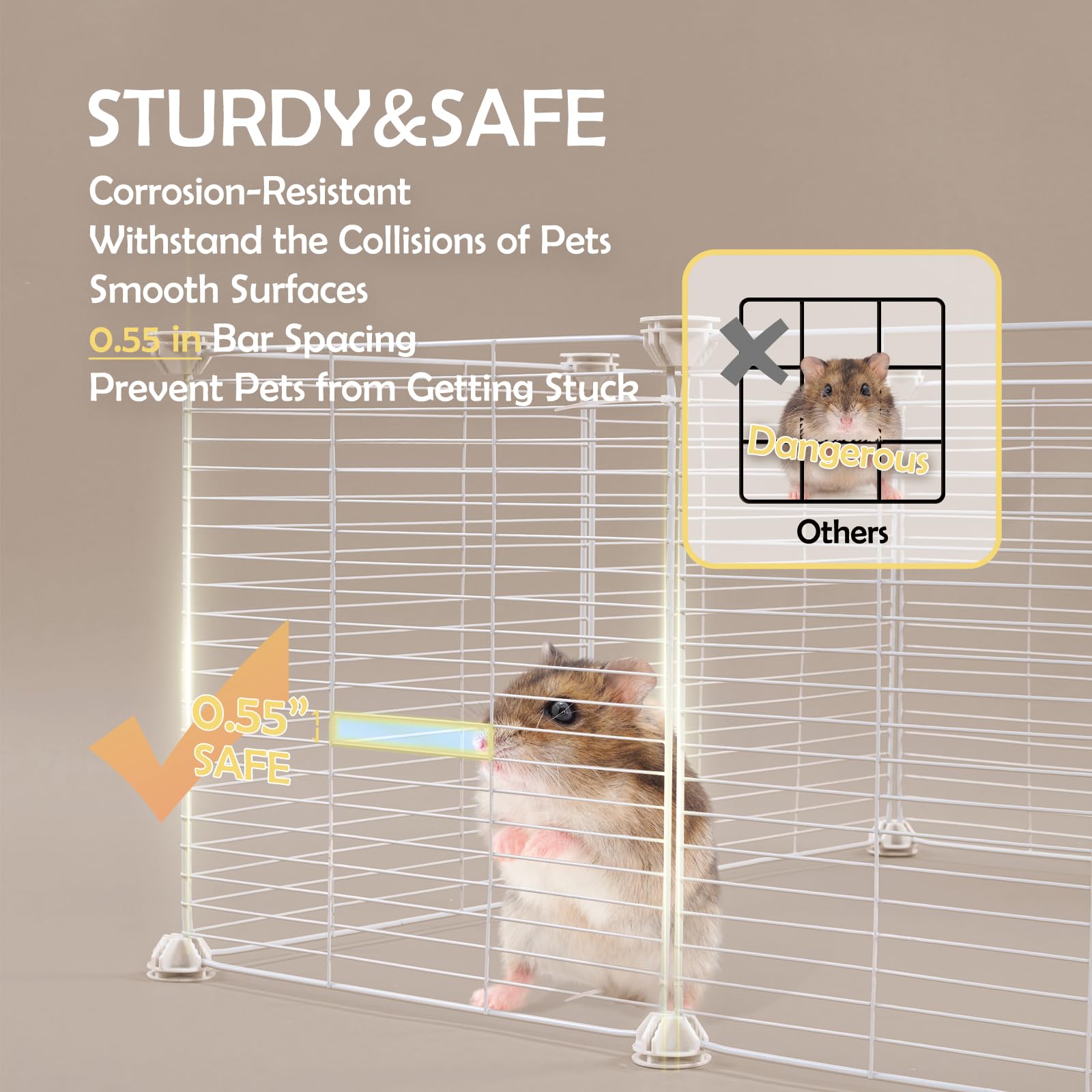 MEEXPAWS Guinea Pig Playpen - Large & Safe -6 MEEXPAWS Guinea Pig Playpen - Large & Safe -6