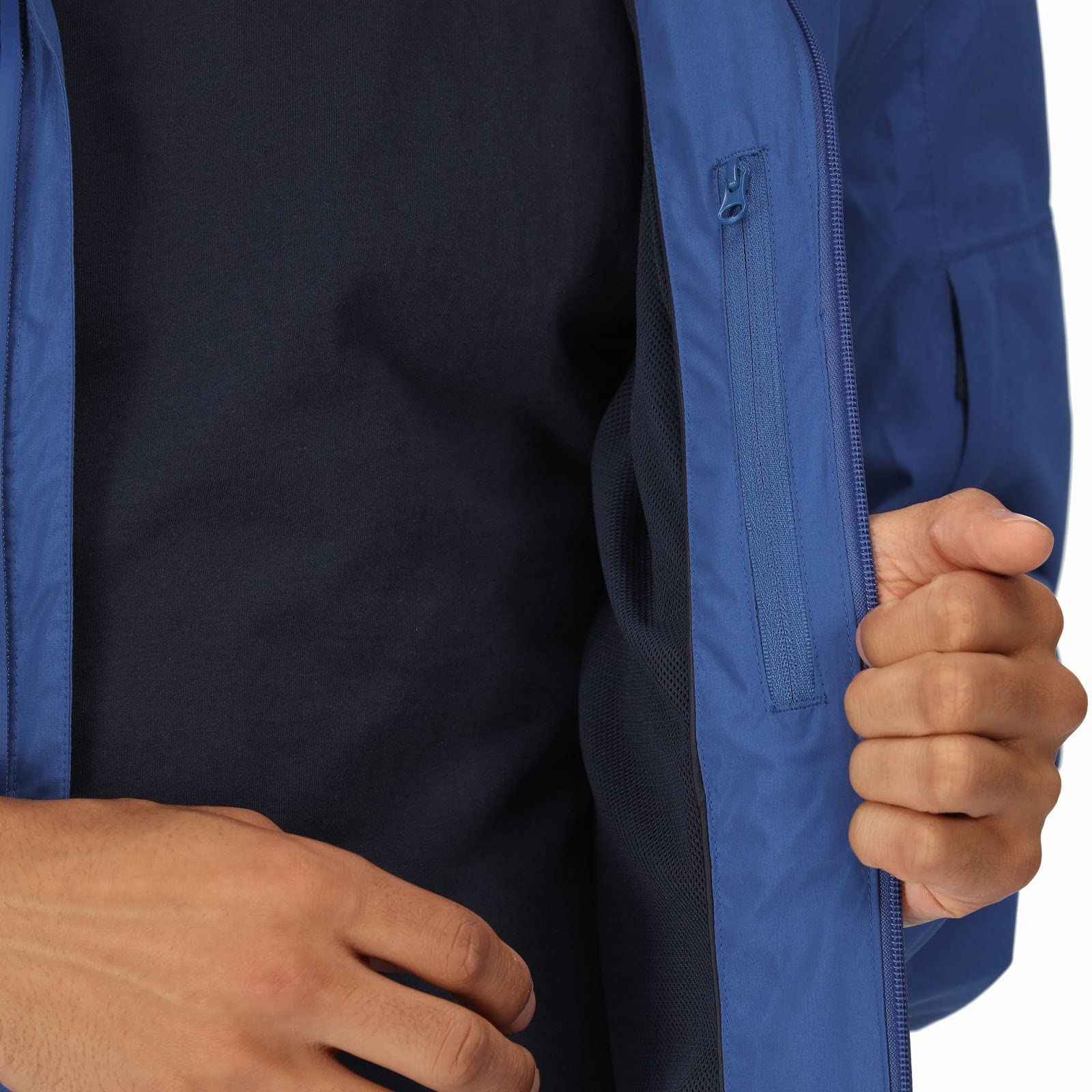 Regatta Chaqueta Shorebay Ligera Y Transpirable Con Cremallera Completa Para Hombre Chaqueta impermeable Hombre (Pack de 1)